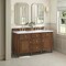James Martin Vanities 60'' Double Vanity, Mid-Century Walnut w/ 3 CM White Zeus Quartz Top 424-V60D-WLT-3WZ - alternate 6